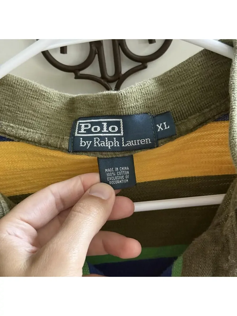Polo Ralph Lauren Multicolor Striped Polo XL 🐎